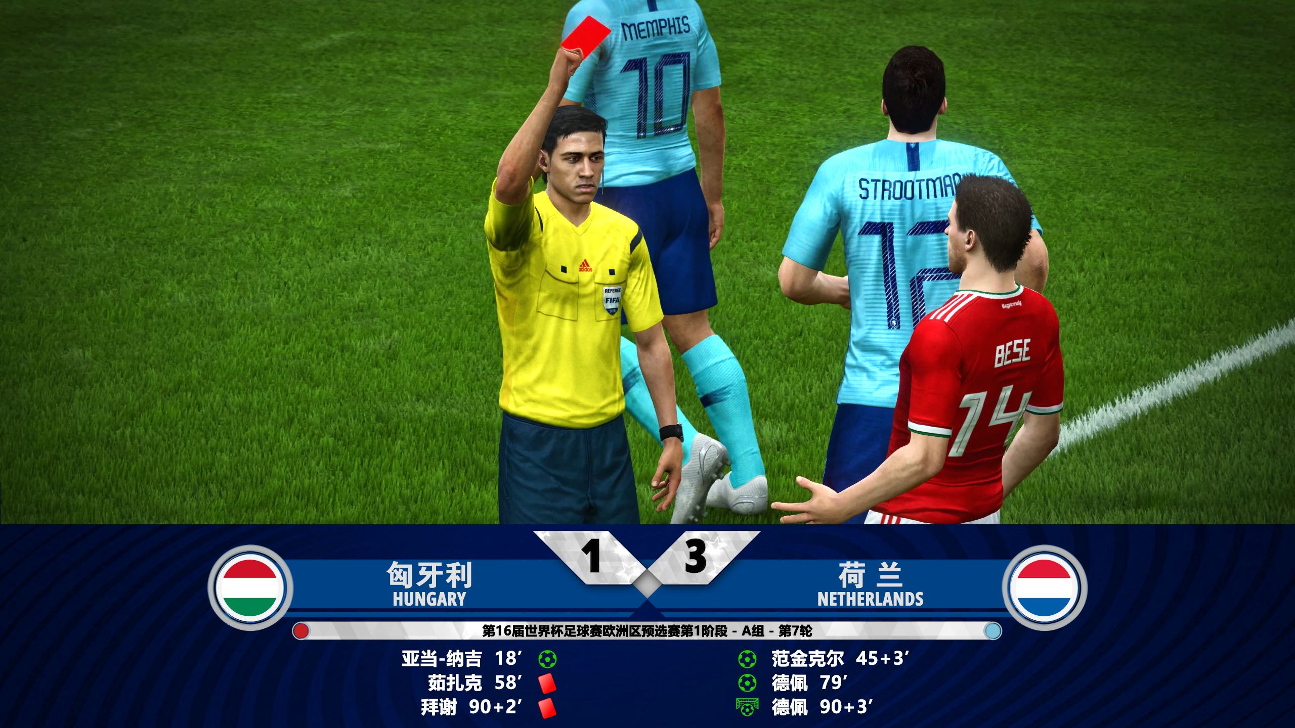 荷兰欧预赛惜败匈牙利,晋级失利 荷兰欧预赛惜败匈牙利,晋级失利